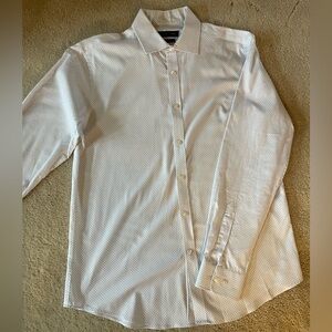 Tommy Hilfiger Patterned White Dress Shirt